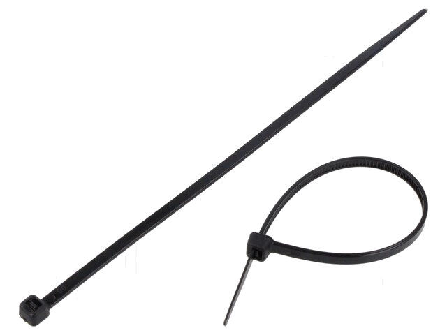 Kabelbinder; L: 150mm; W: 3,45mm; polyamide; zwart; 100st; -35÷85°C Kabelbinder; L: 150mm; W: 3,45mm; polyamide; zwart; 100st; -35÷85°C